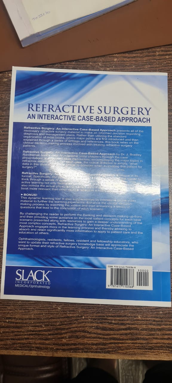 refactive Refractive Surgery: An Interactive Case-Based Approach (Used)